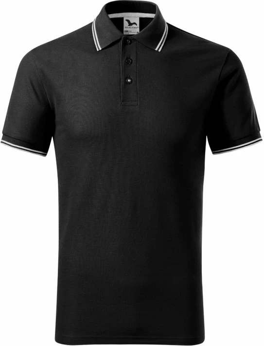 Polo për meshkuj Malfini, ngjyrë e zezë