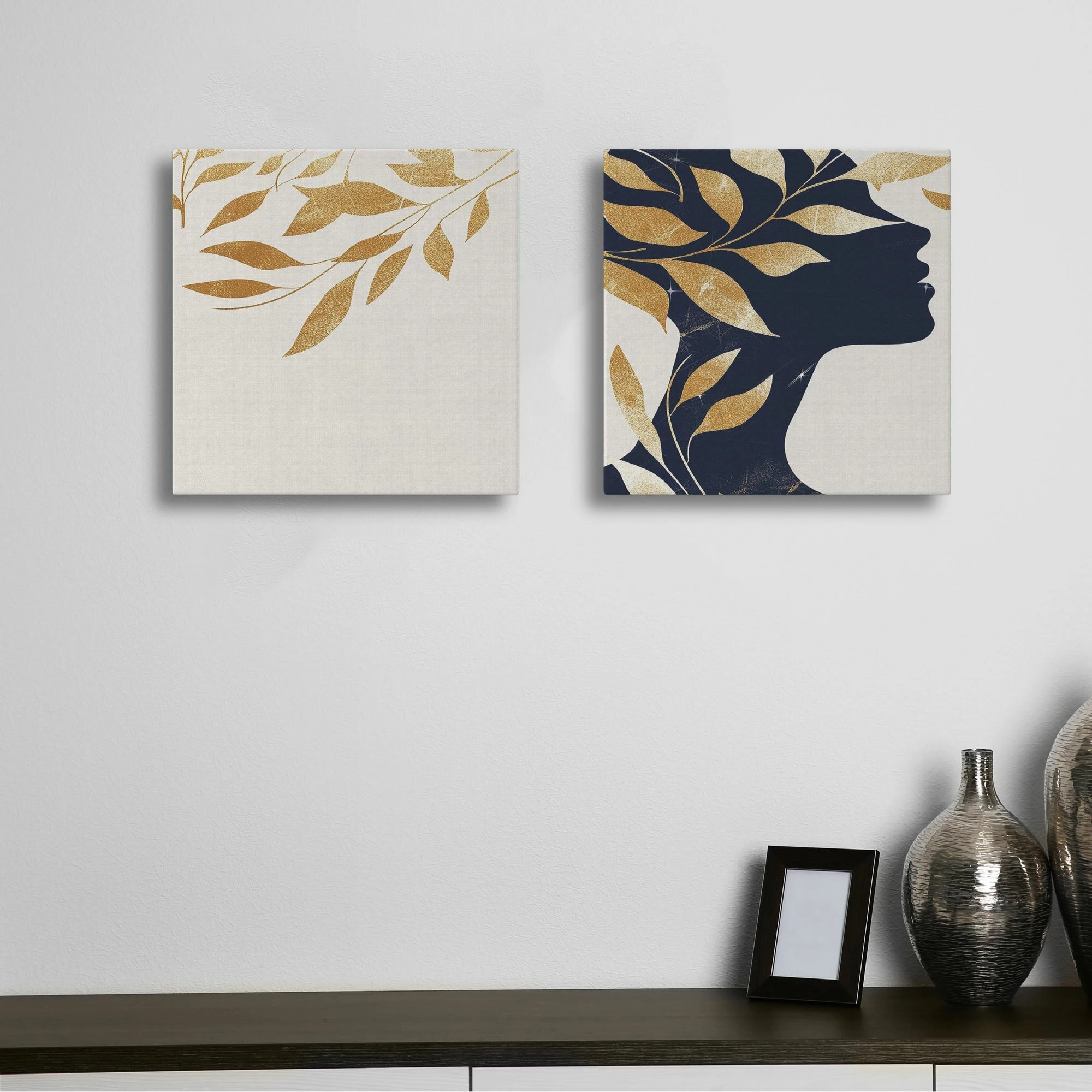 Pikturë dekorative në kanavacë (2 copë), Wallity, ASR2-CNV25-10, 50x50 cm