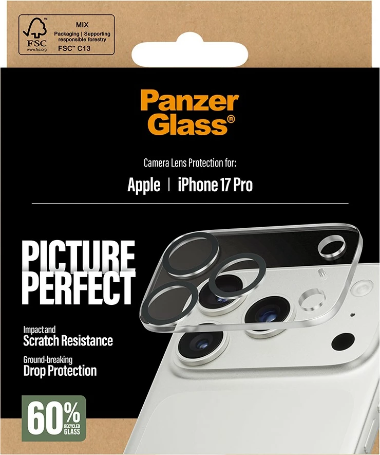 Mbështjellës lentash PanzerGlass PicturePerfect për iPhone 17 Pro, transparent