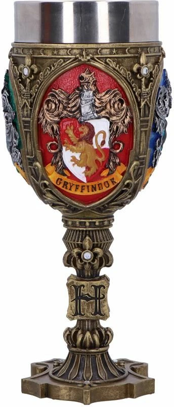 Kupë koleksionuese NEMESIS NOW Harry Potter Four House, 19.7 cm, me insert çelik inox, në kuti dhurate