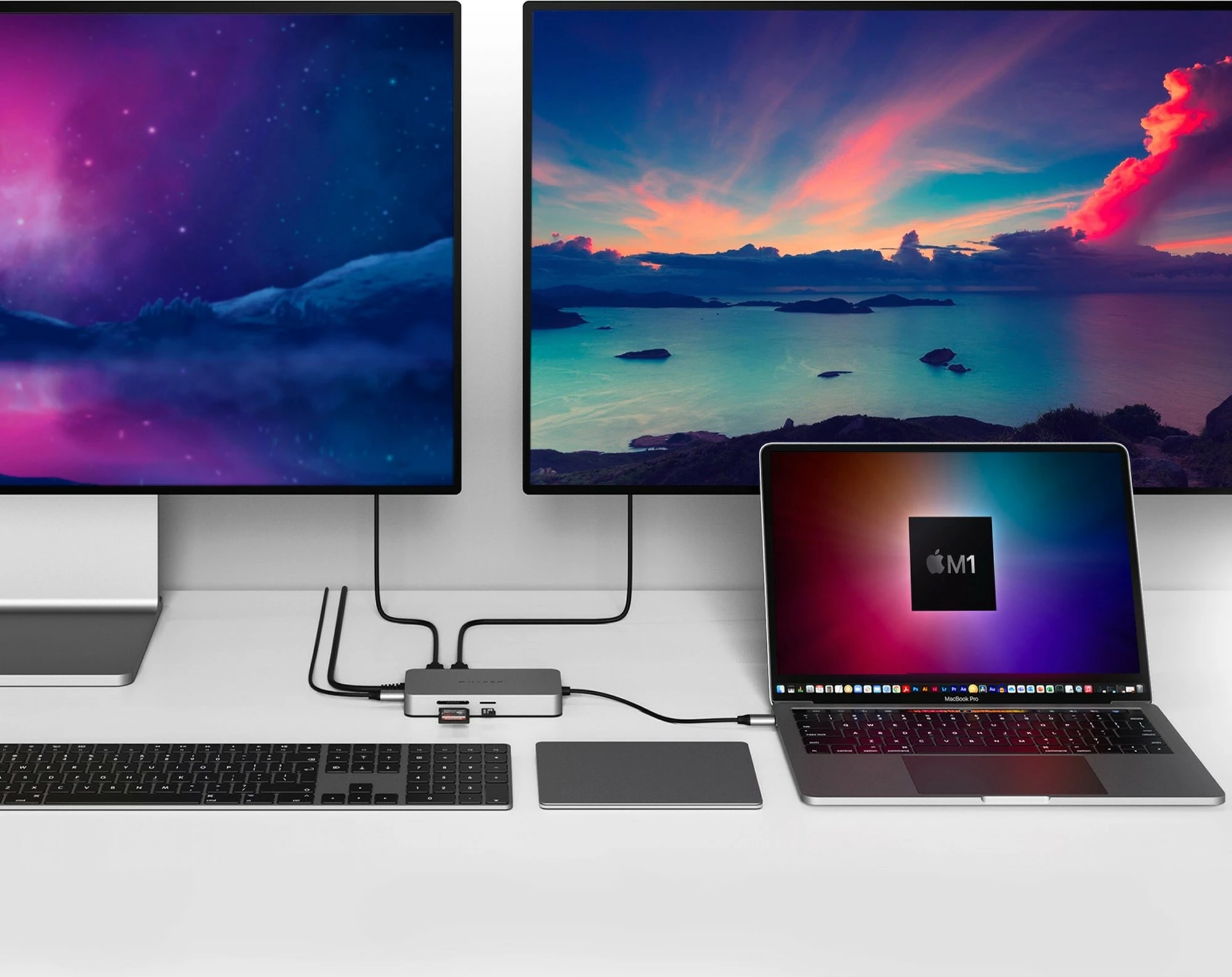 Dok stacion Targus HyperDrive Duel HDMI 10in1, USB-C, 2x HDMI, 2x USB-A, 2x USB-C, Ethernet, 4K, Stainless steel