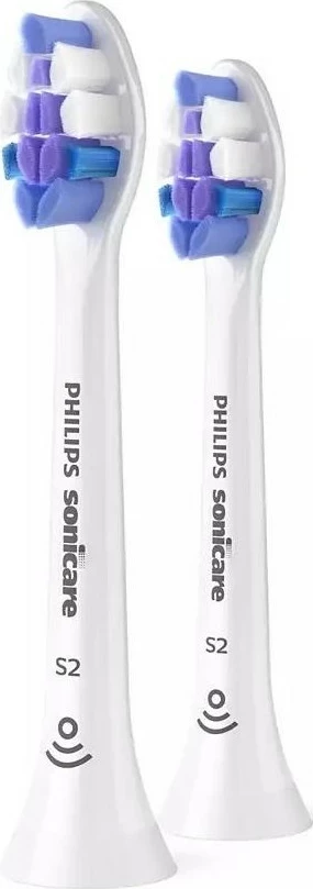 Koka rezervë për furçë dhëmbësh Philips Sonicare S2 Sensitive HX6052/87, 2 copë, e bardhë