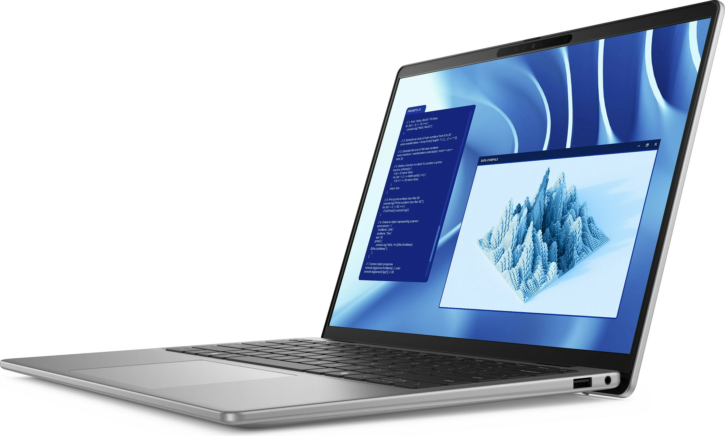 Laptop Dell Latitude 7455, Snapdragon X1P-64-100, 16GB RAM Memorje, 512GB SSD, 14" Touch, Windows 11 Pro, argjendtë