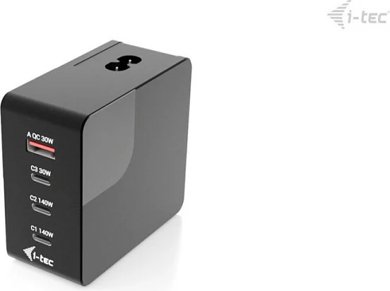 Karikues USB I-TEC 140W Multiport, 3x USB-C + 1x USB-A, LCD, i zi