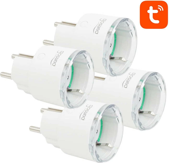 Prizë e mençur WiFi Gosund SP111, 3680W, 16A, set 4 copë, e bardhë