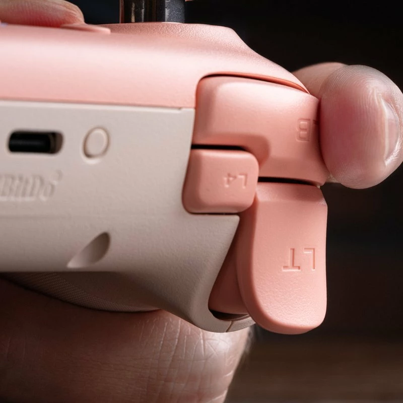 Gamepad 8BitDo Ultimate 2C Wireless për PC/Android, Hall Effect, 14 butona, 2.4GHz + USB-C, Vjollcë, set me dongle + kabllo