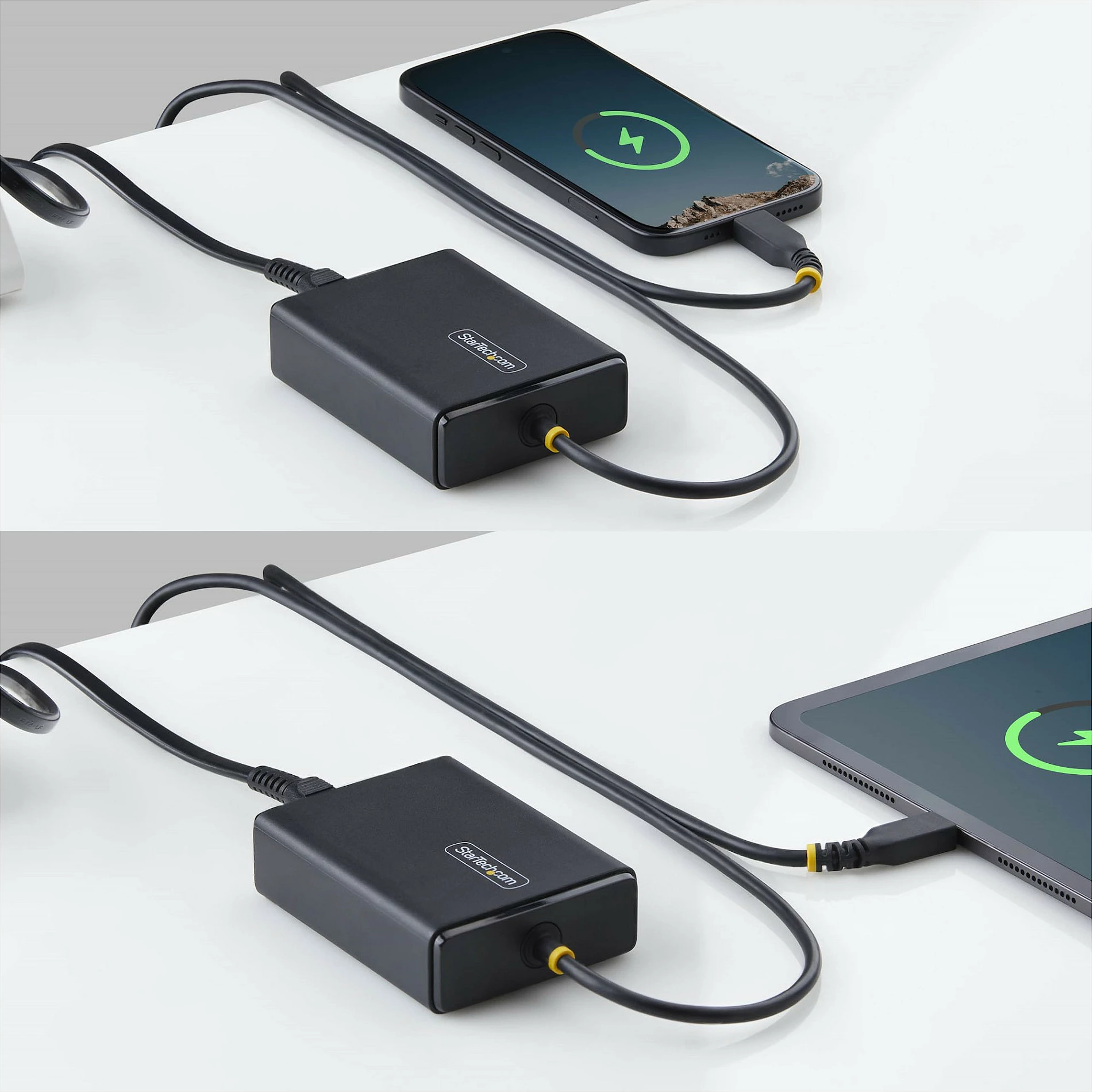 Karikues USB-C për laptop StarTech 100W, Power Delivery 3.0, kabllo 1.5m, prizë EU, i zi