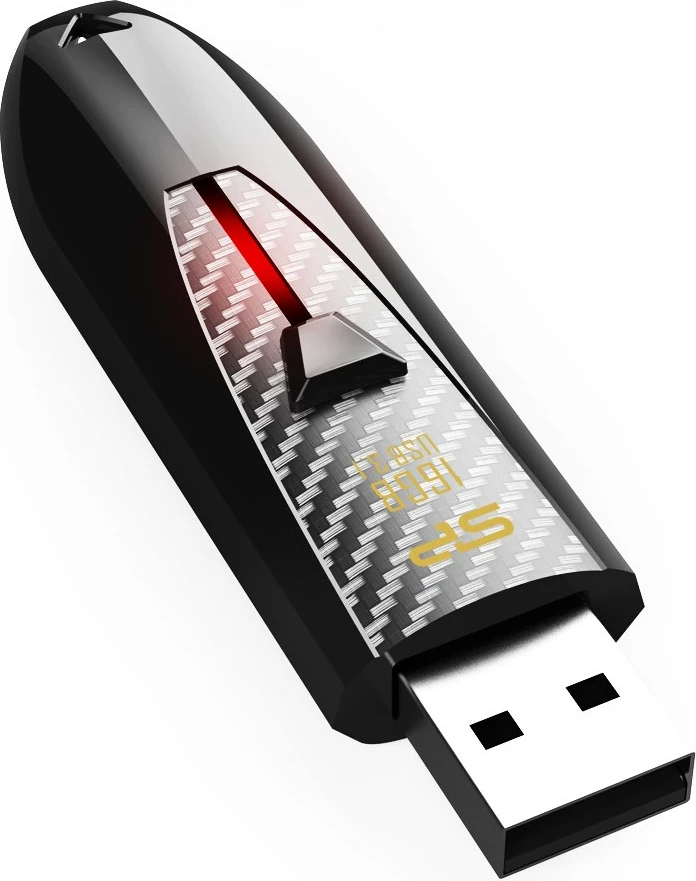 USB Silicon Power Blaze B25,16GB, e zezë