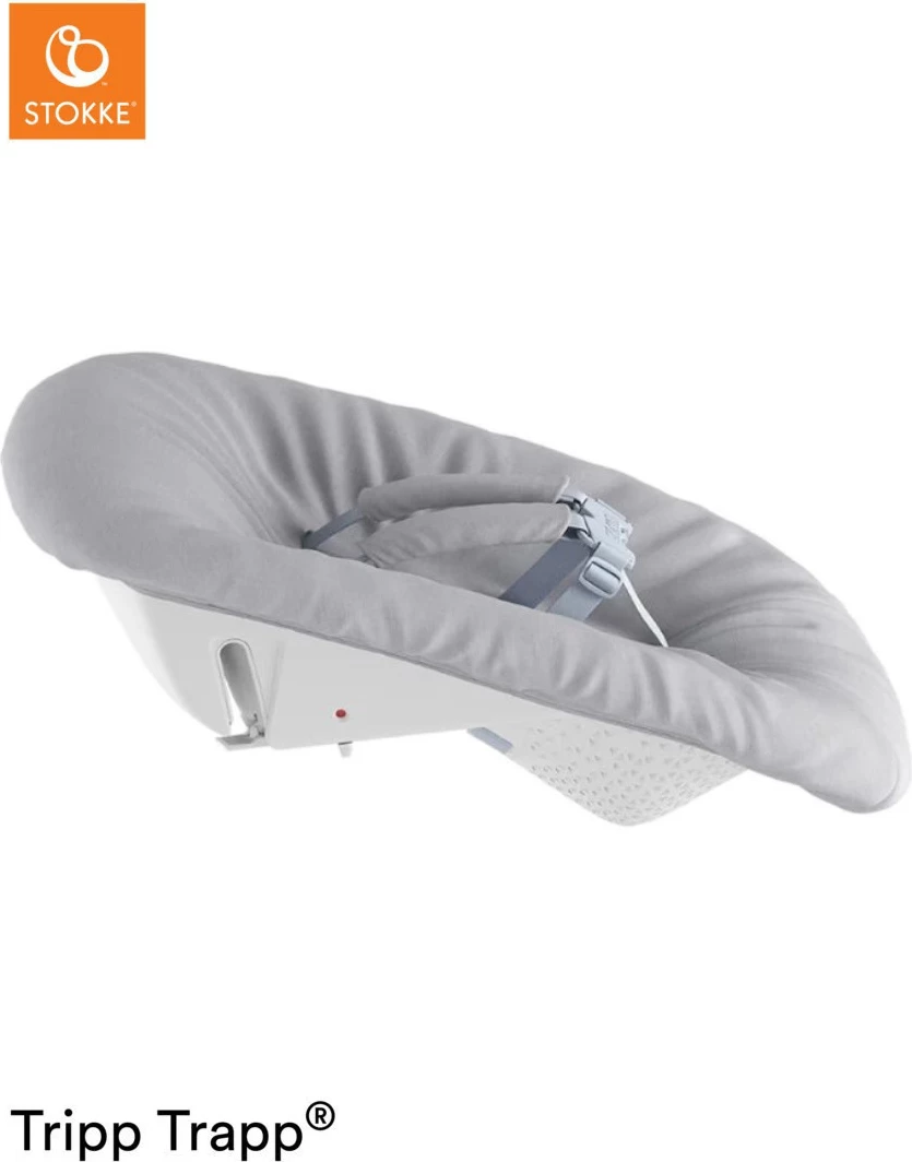 Ulëse e lartë për bebe Tripp trapp® newborn set with toy hook – grey