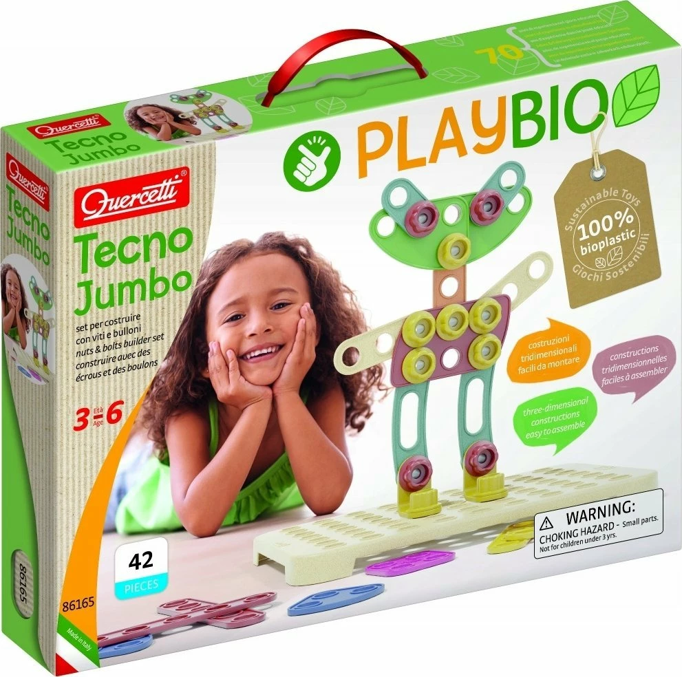 Set ndërtimi edukativ Quercetti Playbio Jumbo Peggy 040-82272, 42 pjesë