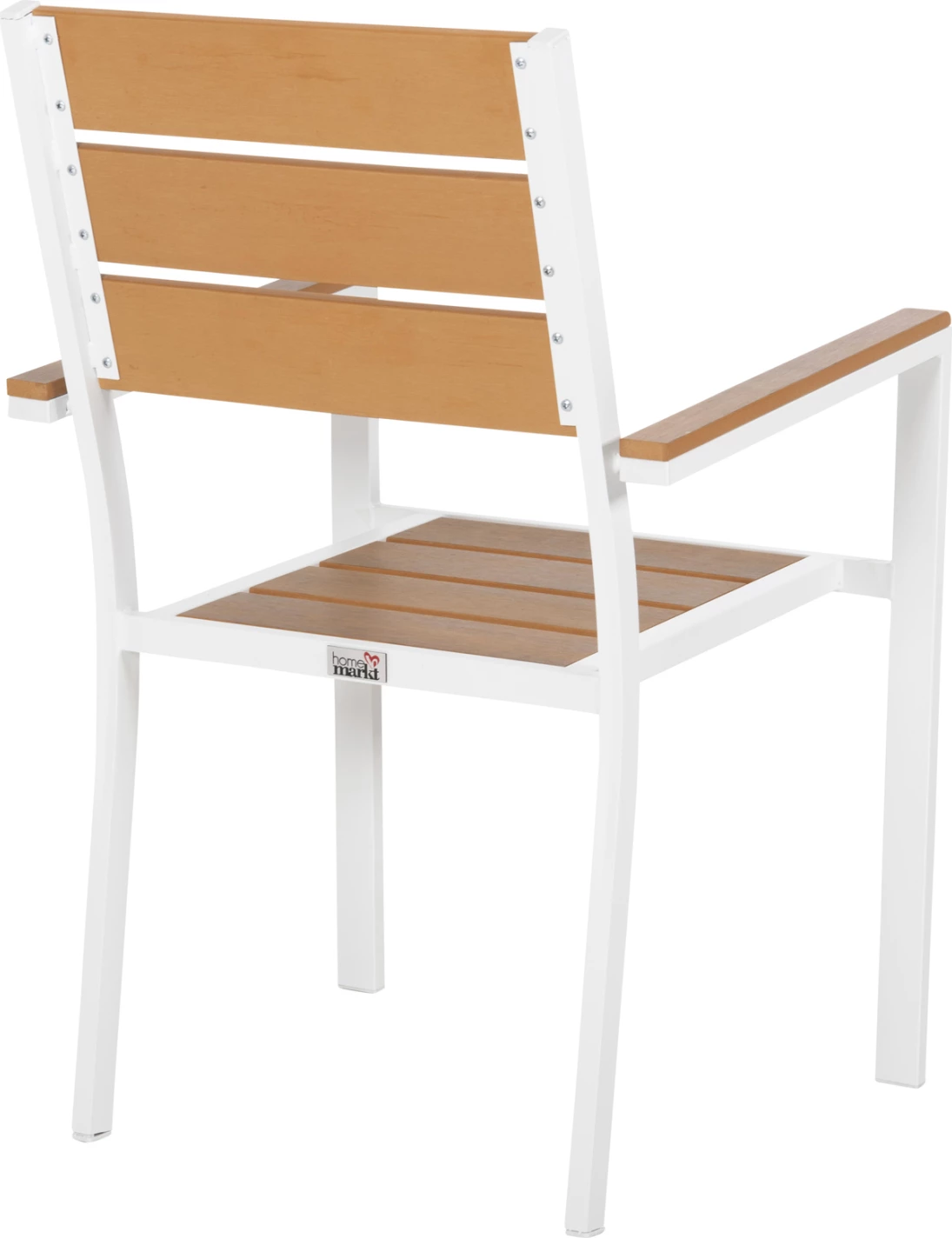 Karrige alumini SAGA, FH5981.01, e bardhë-polywood, natyrale, 55x55x86H cm