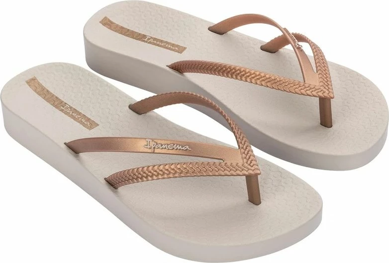 Flip-flopa për femra Ipanema Bossa Soft, bezhë