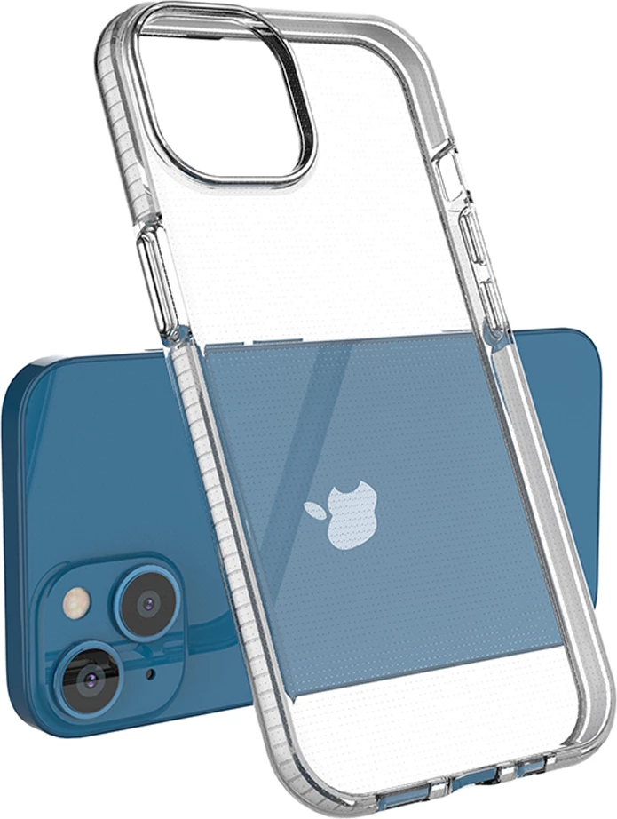 Mbështjellës Hurtel Spring Case për iPhone 14, TPU, i hollë, me kornizë të zezë