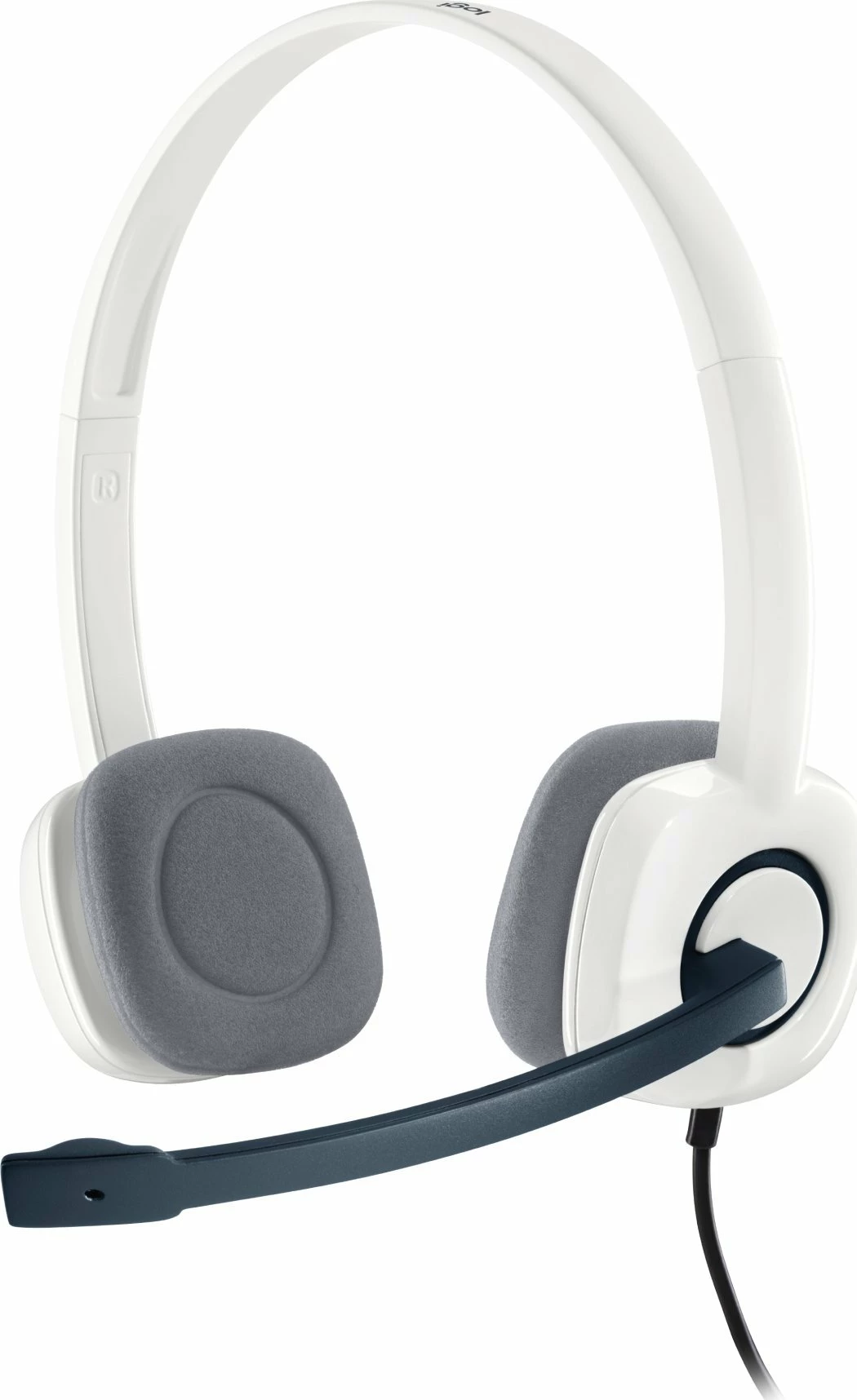 Kufje Logitech H150 (981-000350), me mikrofon, 3.5 mm, kabllo 1.8 m, të bardha