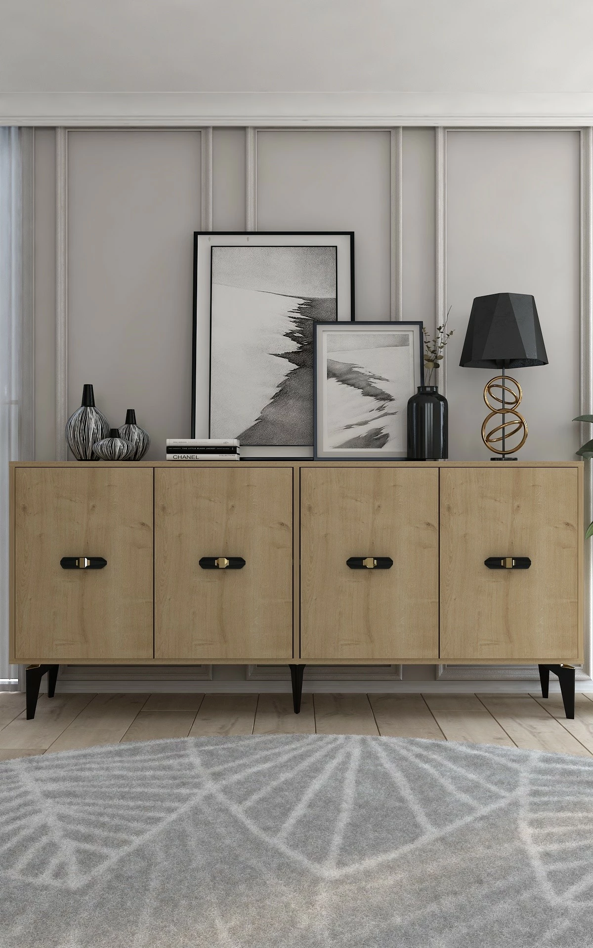 Konsol Sapphire Oak, Skye Decor, Fly