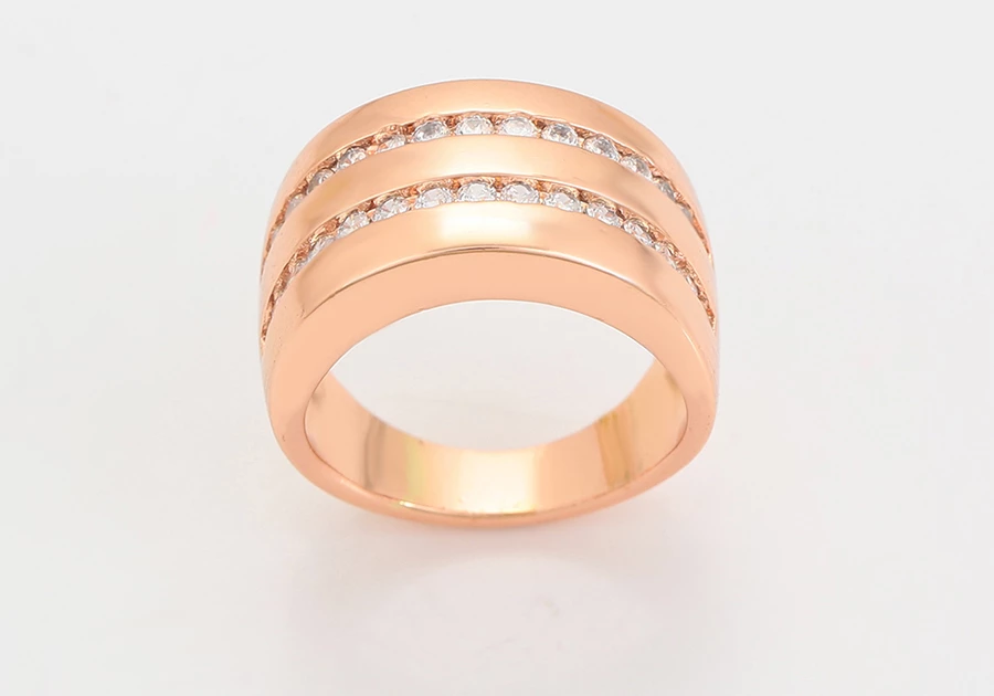 Set Xuping të praruar në ari UVA2R- unazë + vathë