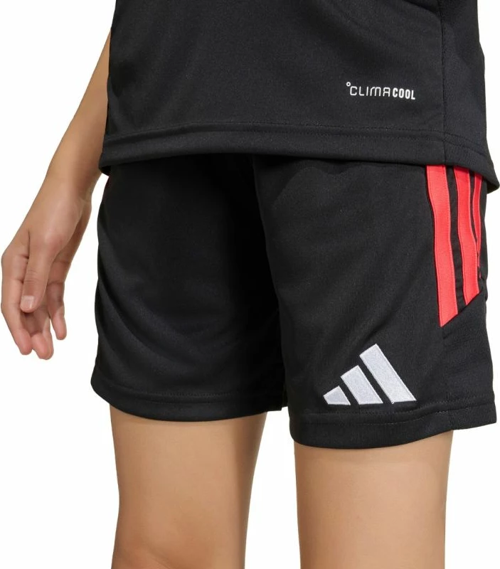 Shorce për fëmijë adidas Tiro 26 League JY7148, të zeza dhe të kuqe [Madhësia: 128 cm]