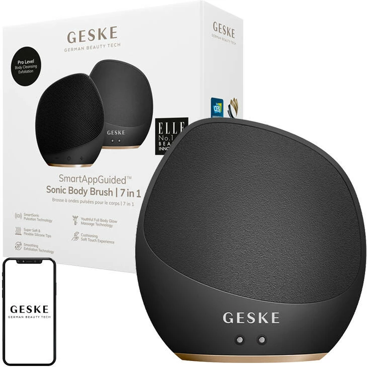 Furçë trupore sonike Geske GK000706GY01, 7-në-1, gri