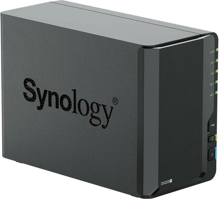 NAS Synology DS225+ me 2x HAT3310-12T (2x 12TB)