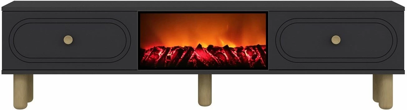 Komodë TV Skye Decor, oxhak Polen Bohem, antracit