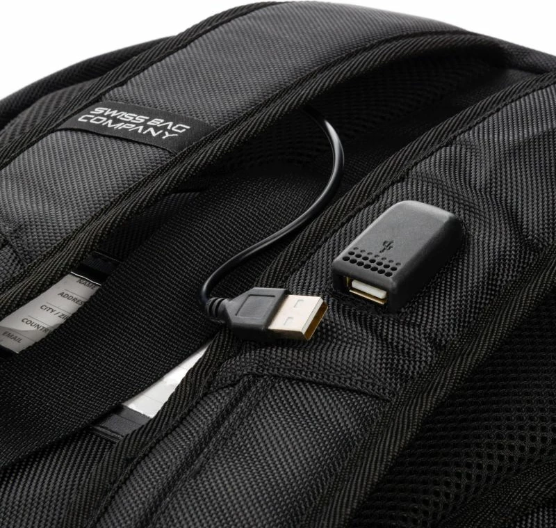 Çantë shpine Swissbags, unisex, e zezë