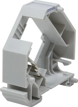 Adapter shinë DIN LogiLink për module Keystone, i grumbullueshëm, gri