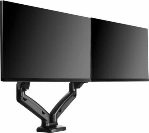 Mbajtëse monitori tavoline Icy Box IB-MS304-T për 2 monitorë deri 27", VESA 75x75/100x100, e zezë