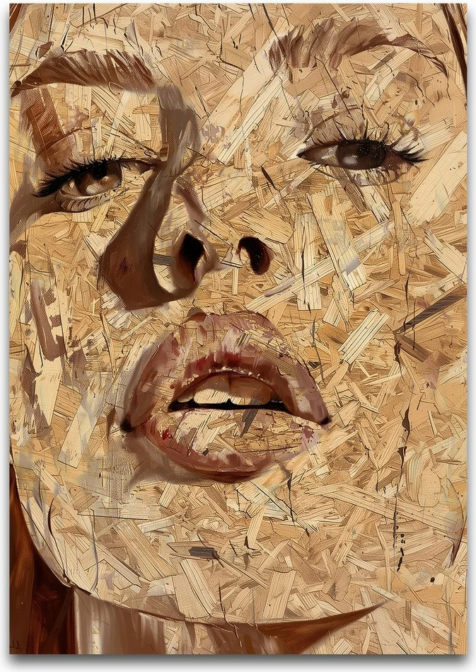 Pikturë dekorative me kornizë MDF, shumëngjyrëshe, Wallity Huhu316, 70x100cm
