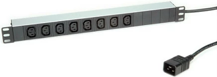 Shirit prizash rack 19" ROLINE 8x C13, prizë C20, 2 m, alumin