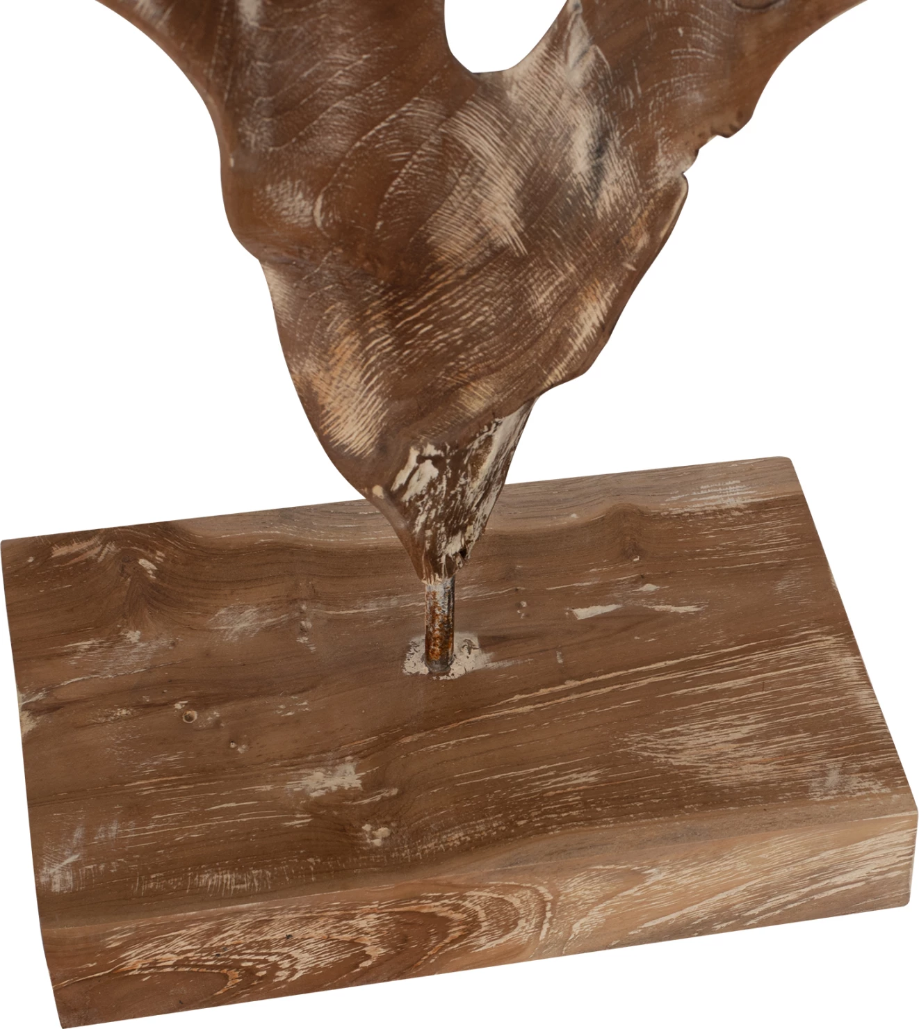 Dekor tavoline FH7715 dru tik i fortë, ngjyrë e bardhë, 26x16x70H