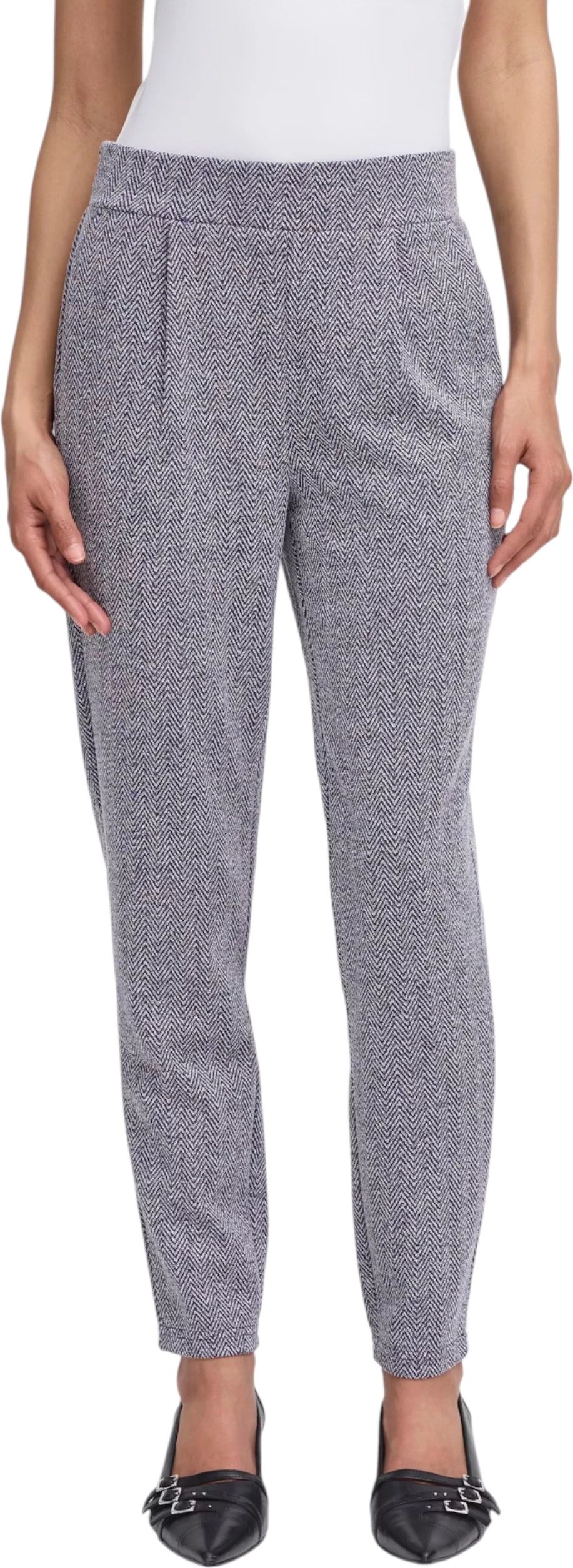 Pantallona për femra Ichi IHKATE JACQUARD PA8 20121601, blu