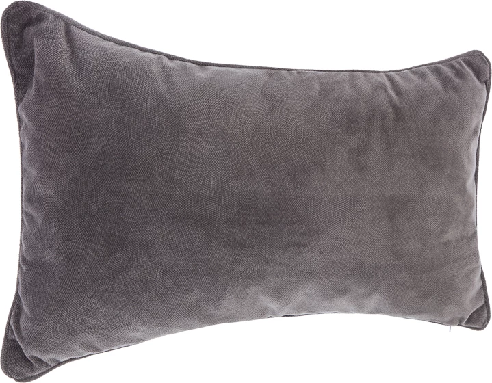 Jastëk dekorativ Lubel, ngjyrë gri e errët, 30x50cm