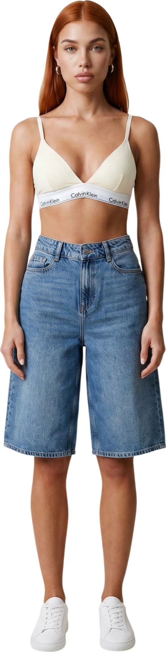 Sutjenë për femra Calvin Klein Underwear LV00QF8498, krem [Madhësia: L]