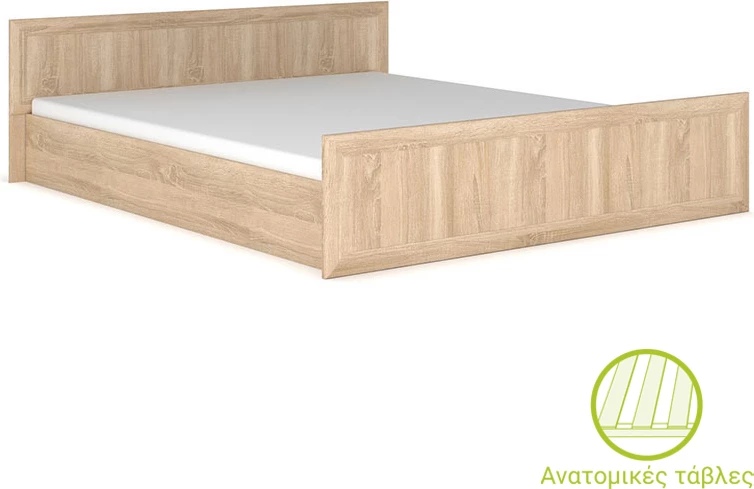 Krevat dopio Rebecca, ngjyrë sonoma, 160x200cm