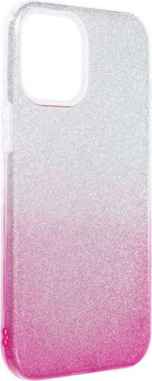 Mbështjellës silikoni ONASI Bling 2-në-1 për Samsung Galaxy A54, me shtresë glitter të heqshme, Silver Pink