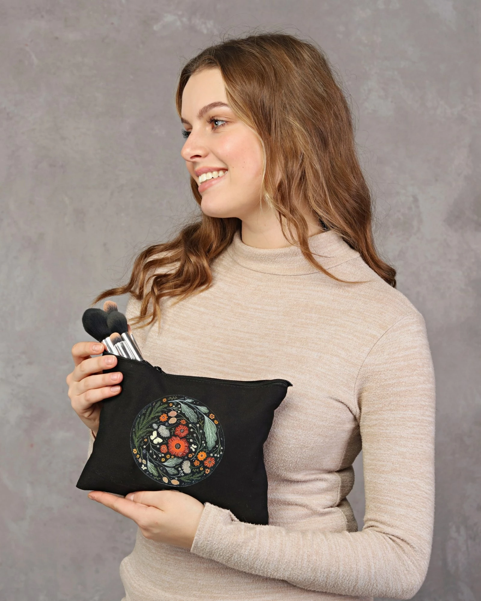 Qese për make-up, ngjyrë e zezë, Zoozie Bags, 25x18cm