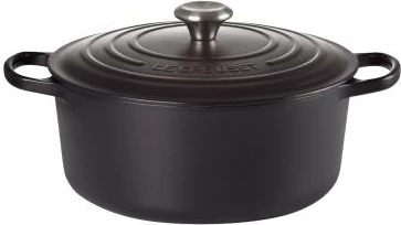 Kaserolë gize rrethore Le Creuset Signature, 26 cm, e zezë, 21177260000430