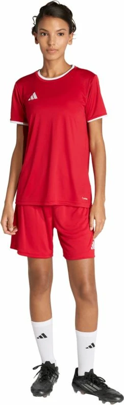 Shorce për femra adidas Entrada 26 JZ2536, të kuqe [Madhësia: M]