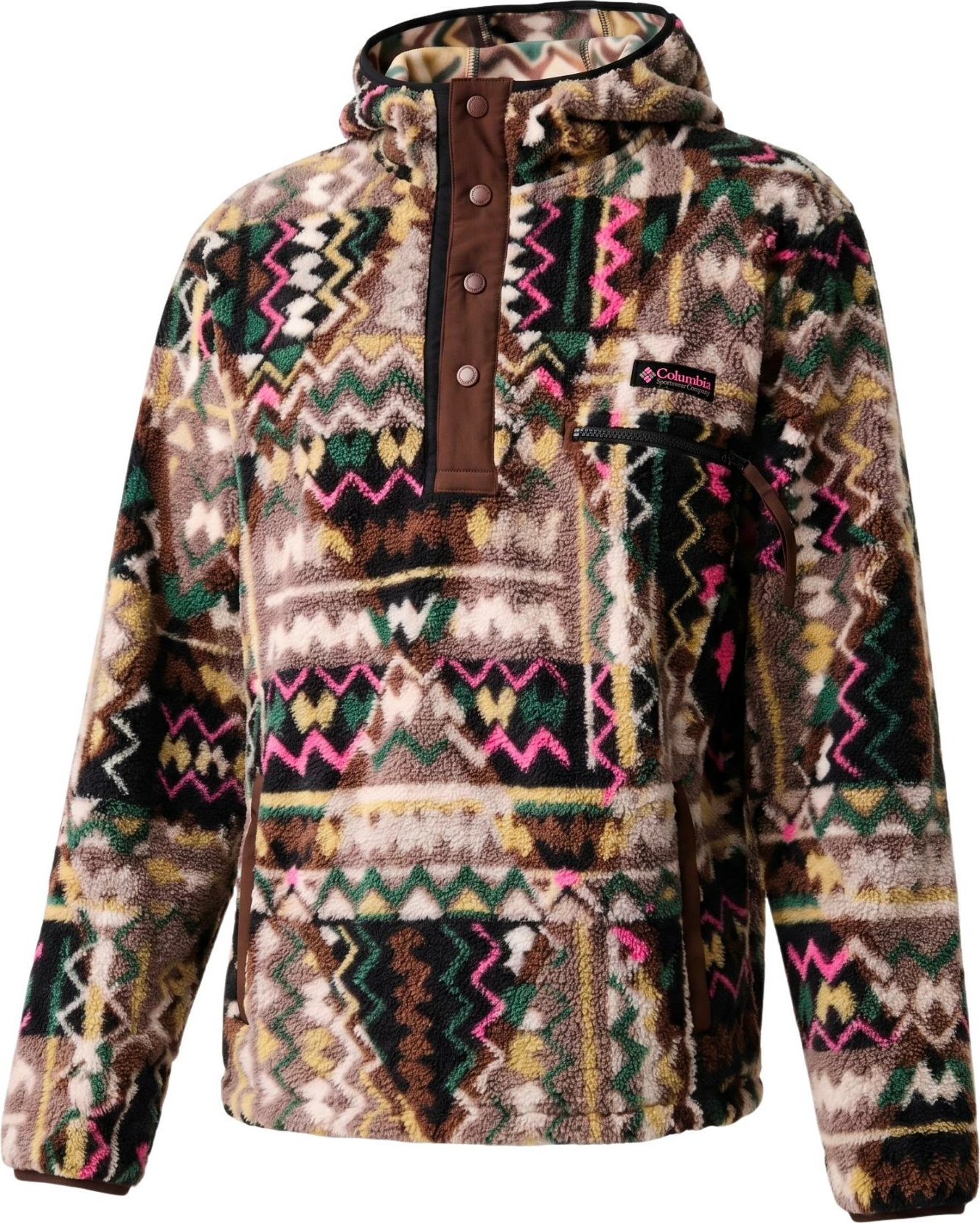 Duks për meshkuj Columbia Helvetia II Printed Hoodie 2090881, kafe [Madhësia: L]