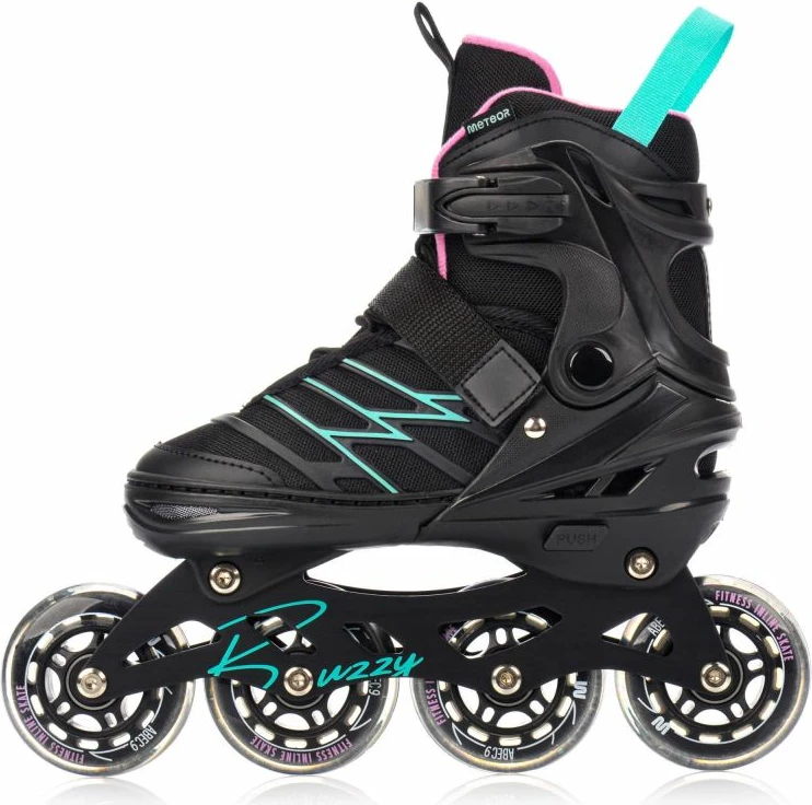 Rollera Meteor Buzzy 38-43, rozë/zezë/mentë [Madhësia: Standarde]