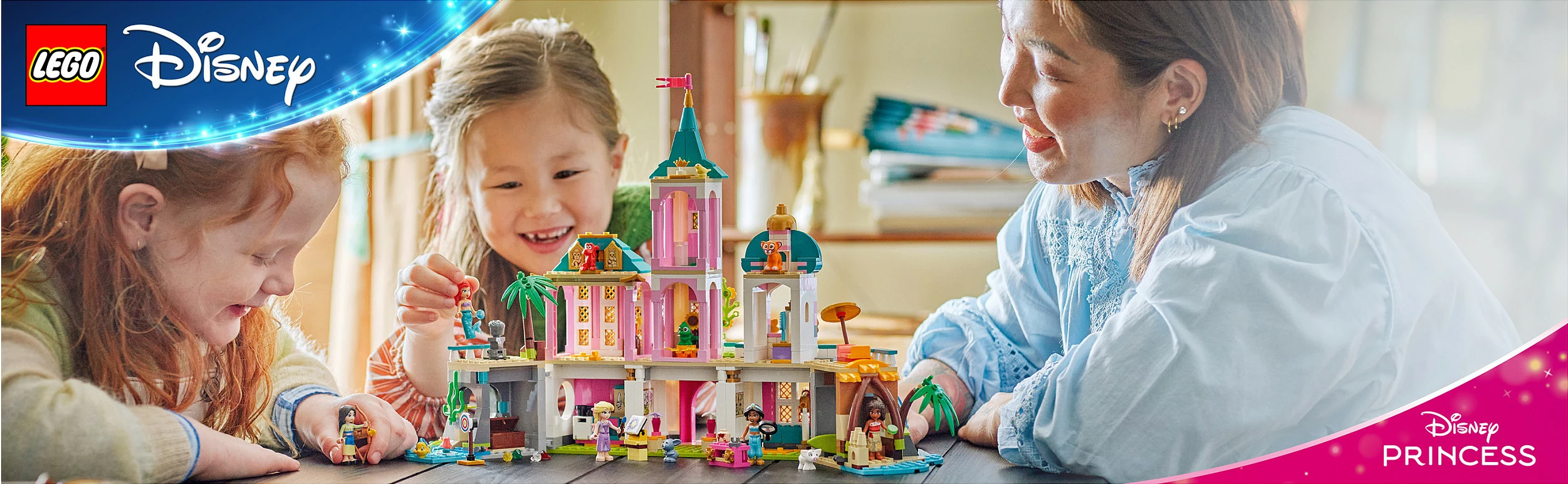 Set ndërtimi LEGO Disney Princess 43267 Princess Castle & Royal Pets, 787 copë, shumëngjyrësh