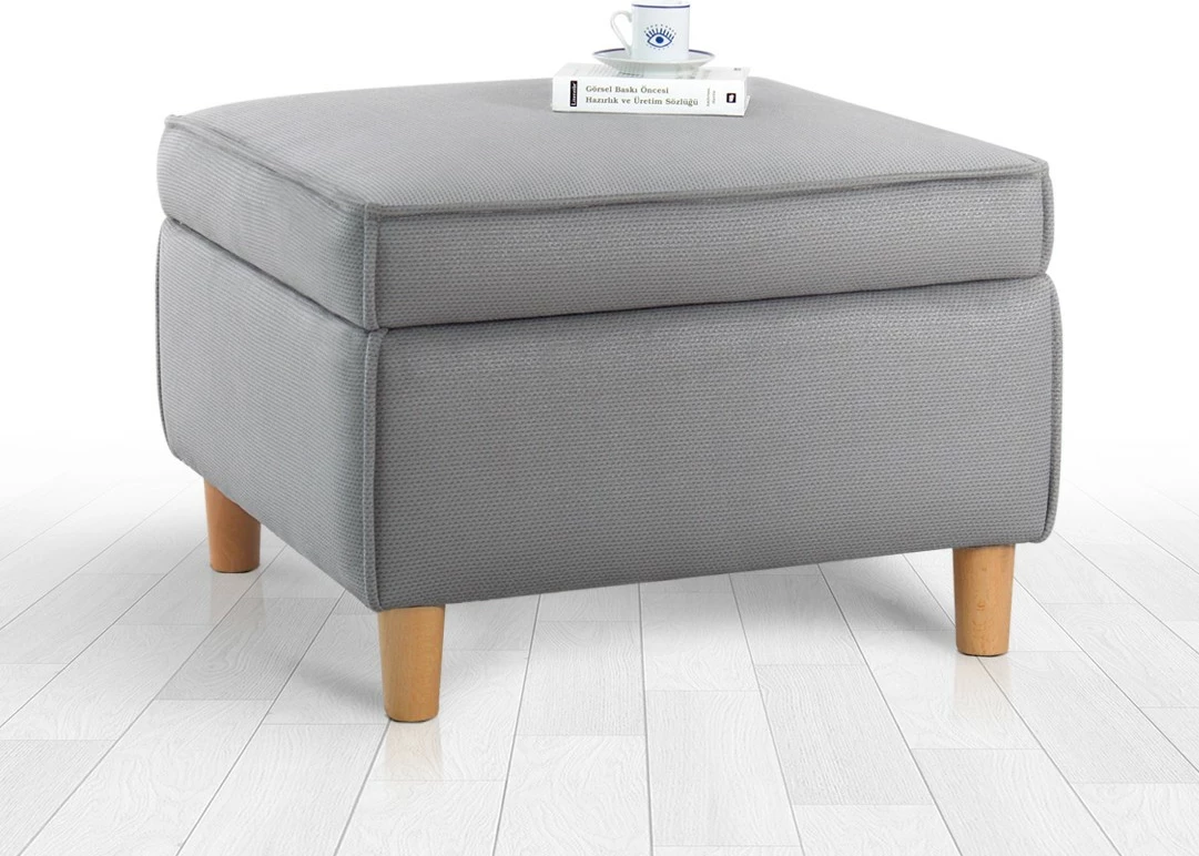 Puf Atelier del Sofa, ngjyrë gri, Roscen