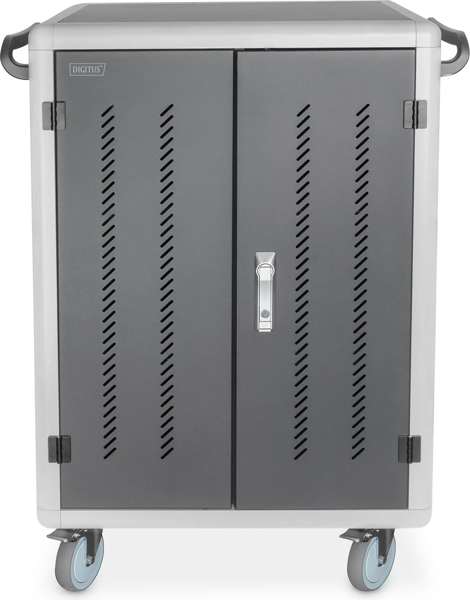 Kasë karikimi Digitus për 30 laptopë/tabletë deri 15.6", USB-C, e zezë