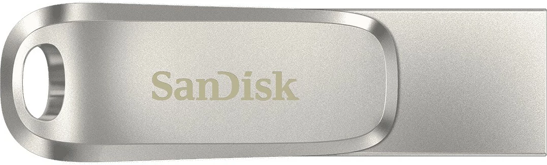 USB SanDisk Ultra Dual Drive Luxe, 128 GB, USB Type-A / USB Type-C, 3.2 Gen 1, Çelik