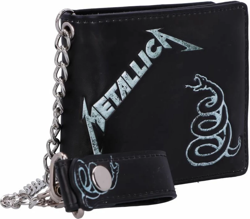 Portofol NEMESIS NOW Metallica Black Album, PU, me zinxhir sigurie, i zi