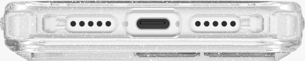 Mbështjellës UNIQ LifePro Xtreme Magclick Charging për iPhone 17 Pro, MagClick për karikim pa kabllo, TPU/PC, ultra i hollë, Transparent me glitter