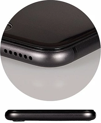 Xham mbrojtës 5D Premium për iPhone 6/6S, full glue, full screen, 9H, i zi