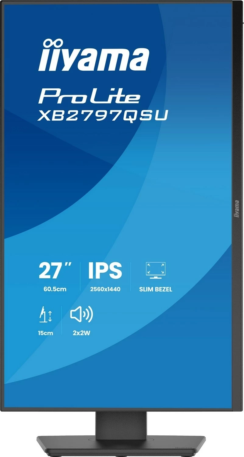 Monitor iiyama ProLite XB2797QSU-B1, 27 inch, IPS, 2560x1440, LED, i zi