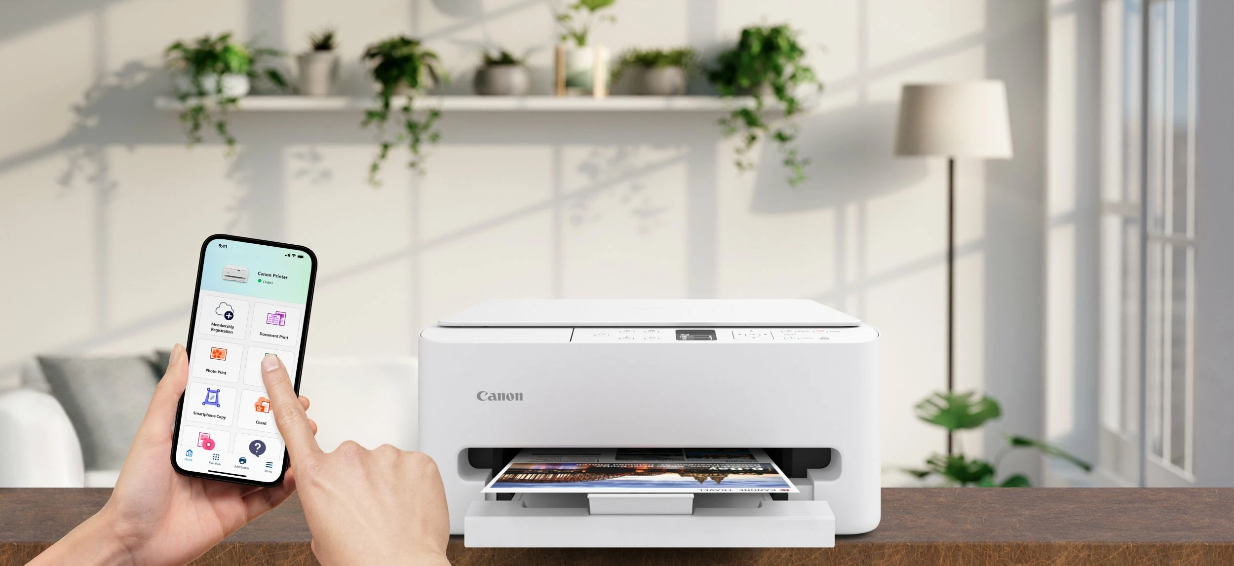 Pajisje multifunksionale inkjet Canon PIXMA TS6550i 7179C006, A4, Wi‑Fi, duplex, e bardhë
