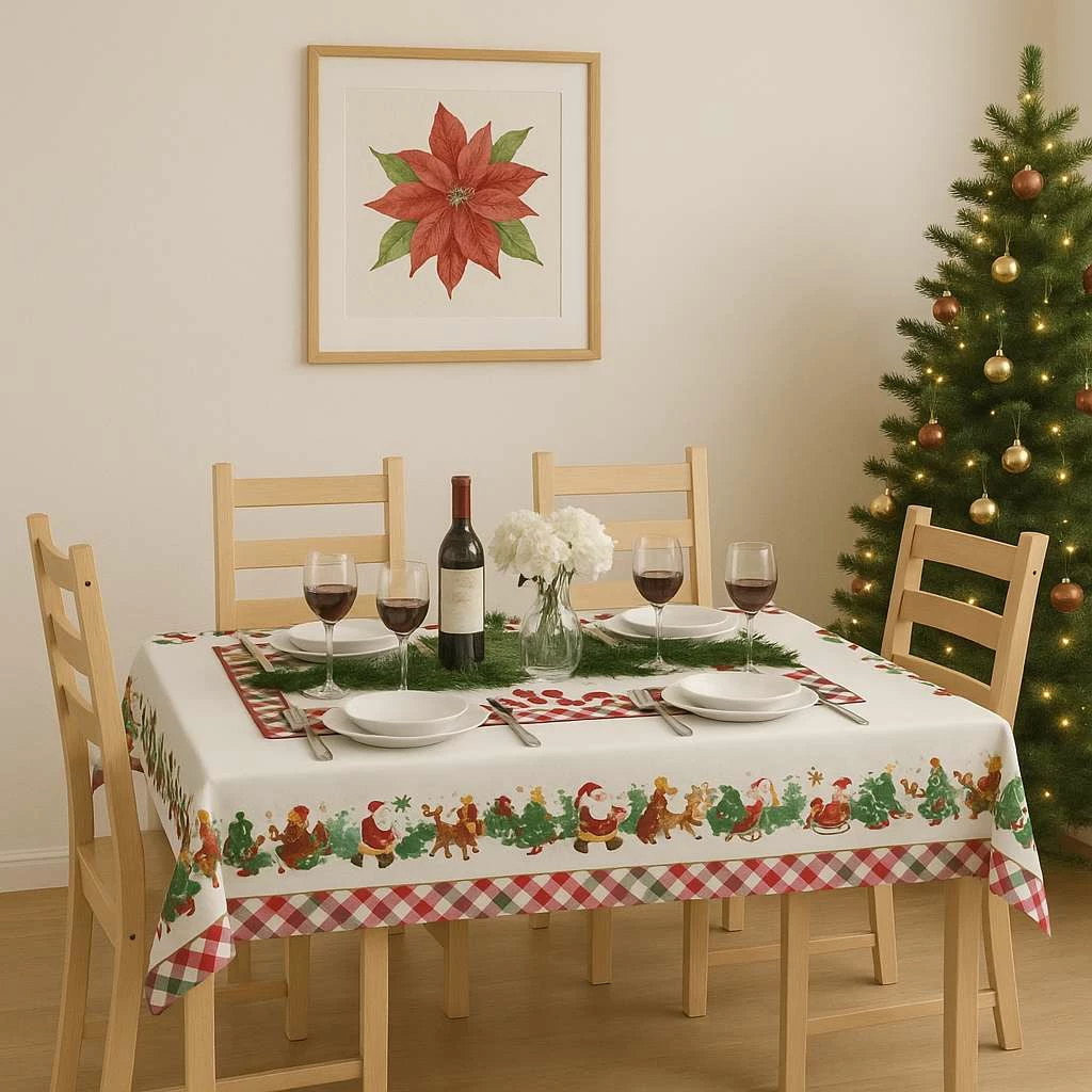 Mbulesë tavoline Hermia Concept, shumëngjyrëshe, HM-Tblnwy26-6, 140x220cm